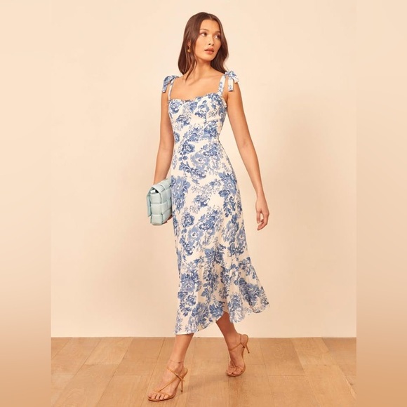 Reformation Nikita dress in Pompadour (D9) - Picture 5 of 7